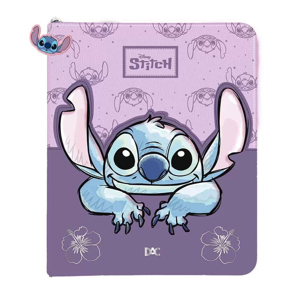 Fichário 4 Fechos Universitário Com Zíper 48Fls Stitch Dac