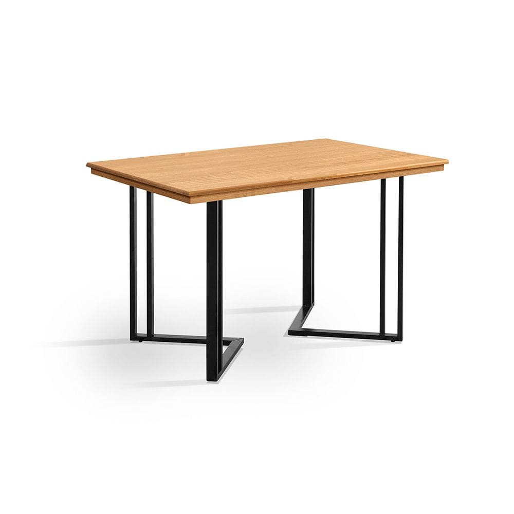 Mesa de Jantar Industrial Michigan em Madeira Maciça 120x80 - Imbuia