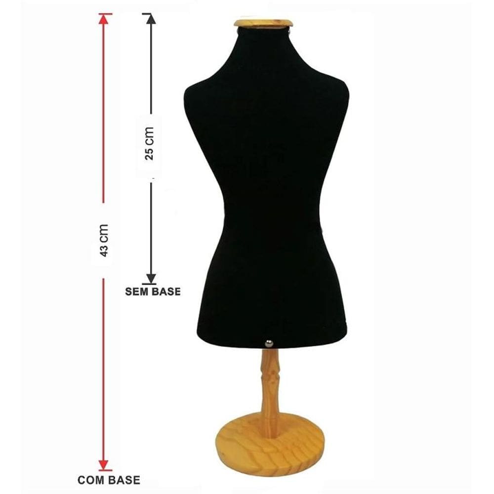 Mini Busto Pequeno com Pedestal Para Biju