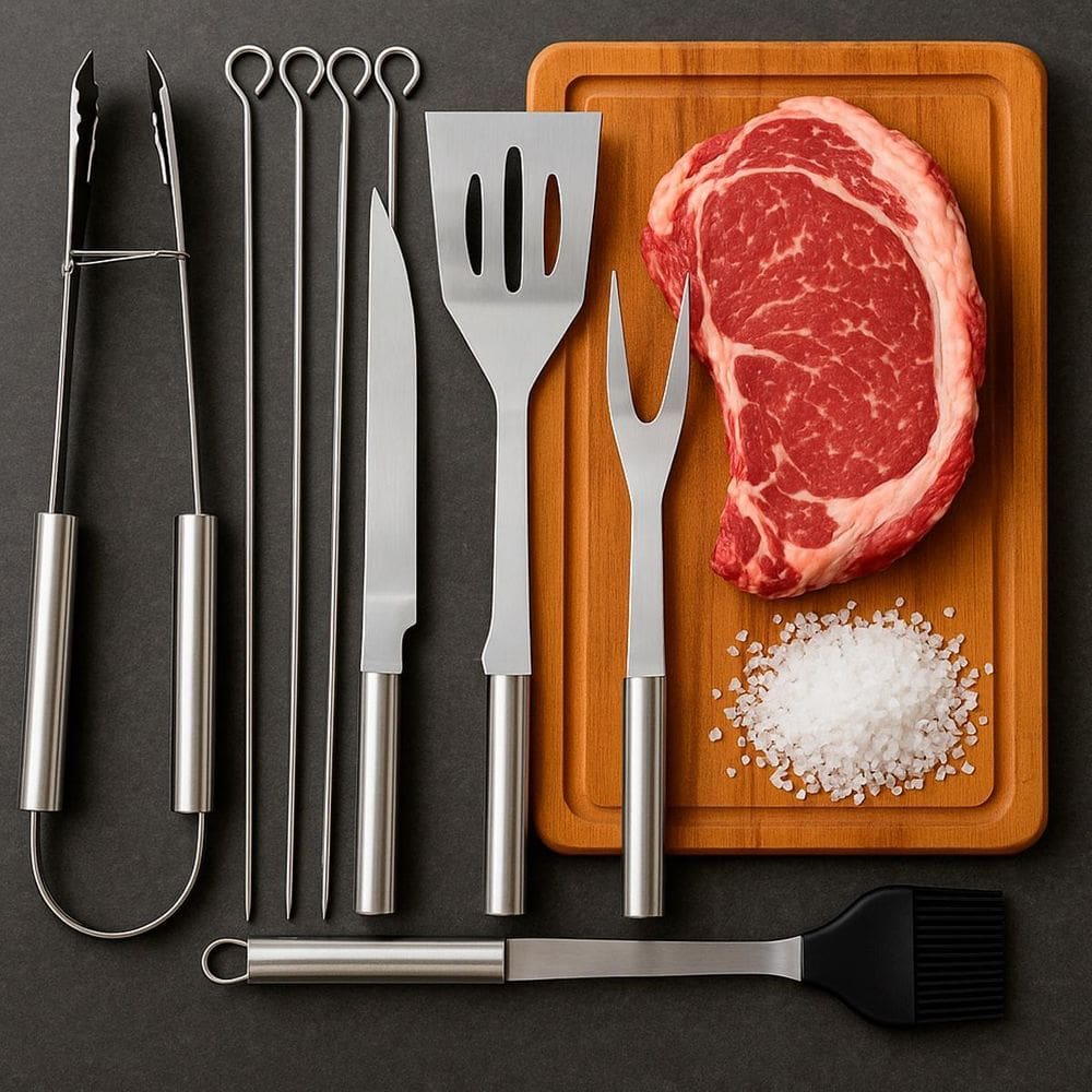 Kit Churrasco Perfeito Para Servir Carnes Com Estilo
