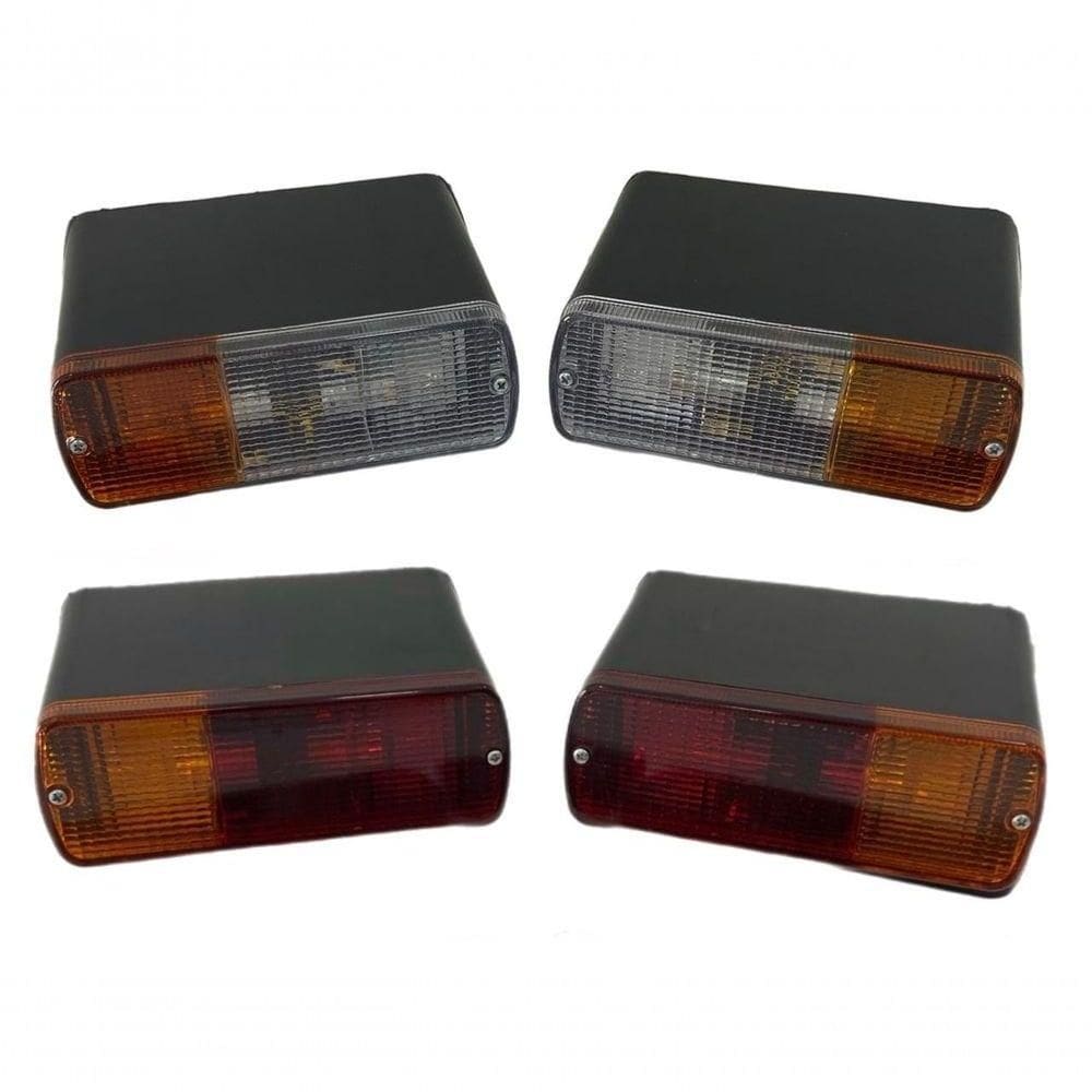 Kit Com 4 Lanternas Traseiras Trator New Holland Tl