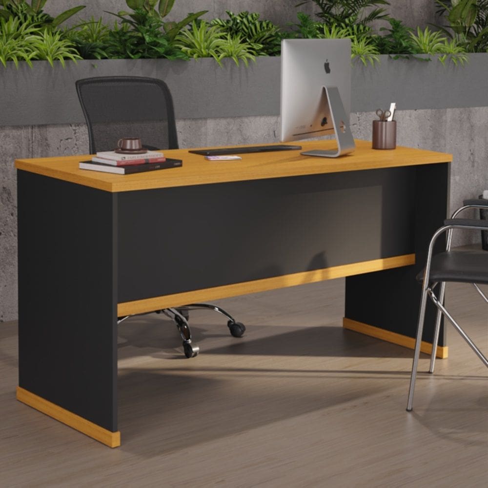 Mesa de Escritório Office Tampo MDP 25mm Berlin - ViaNossa