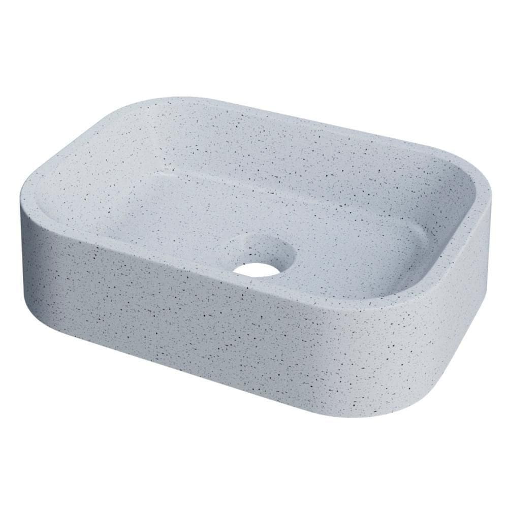 Cuba Pia Para Banheiro Retangular 38cm Dalila C08 Branco Granit - Mpozenato