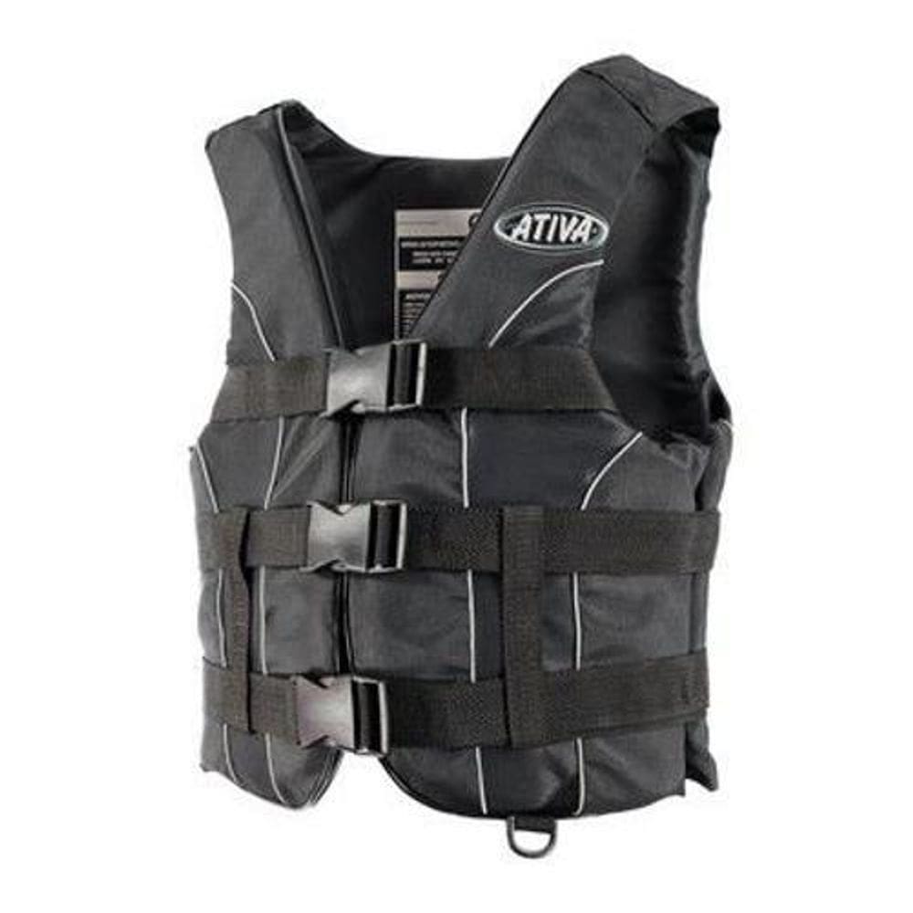 Colete Ativa 55 Salva Vidas Classe V Homologado Jetski Preto