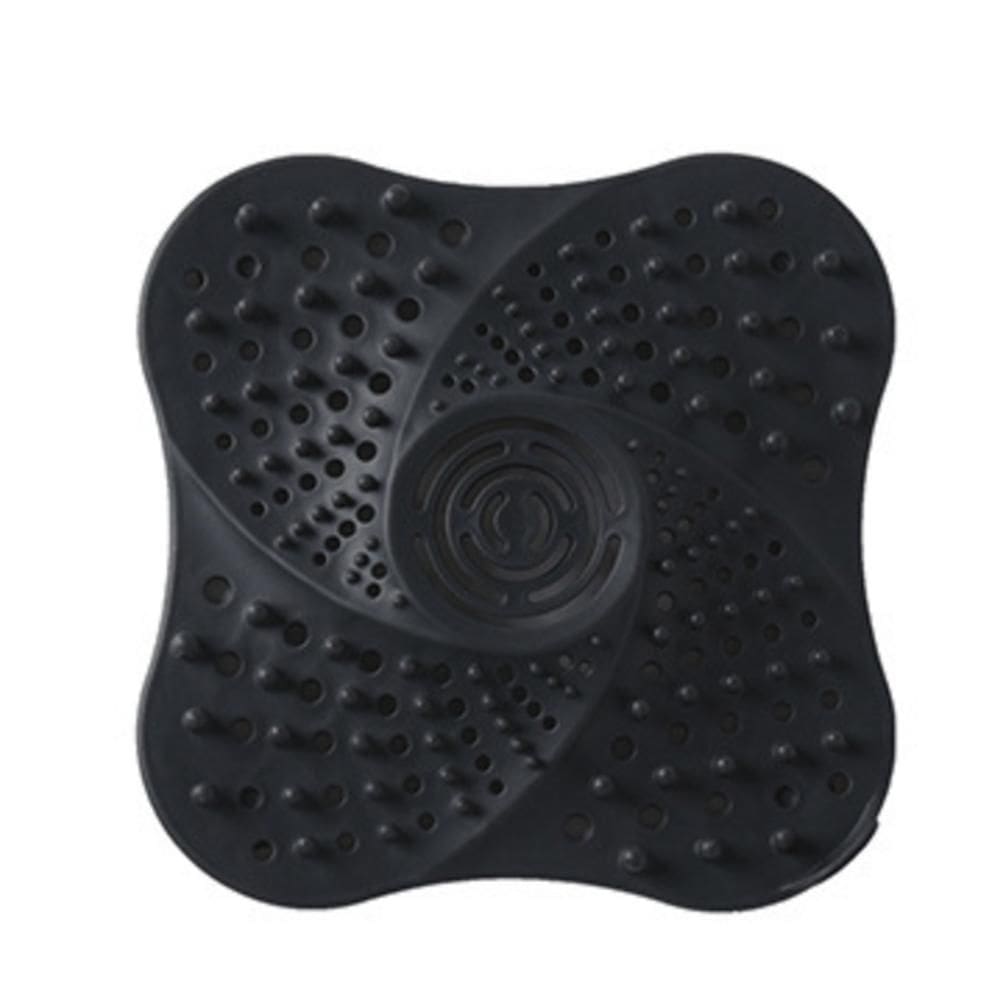 Protetor De Ralo De Silicone Evite Entupimentos - Preto