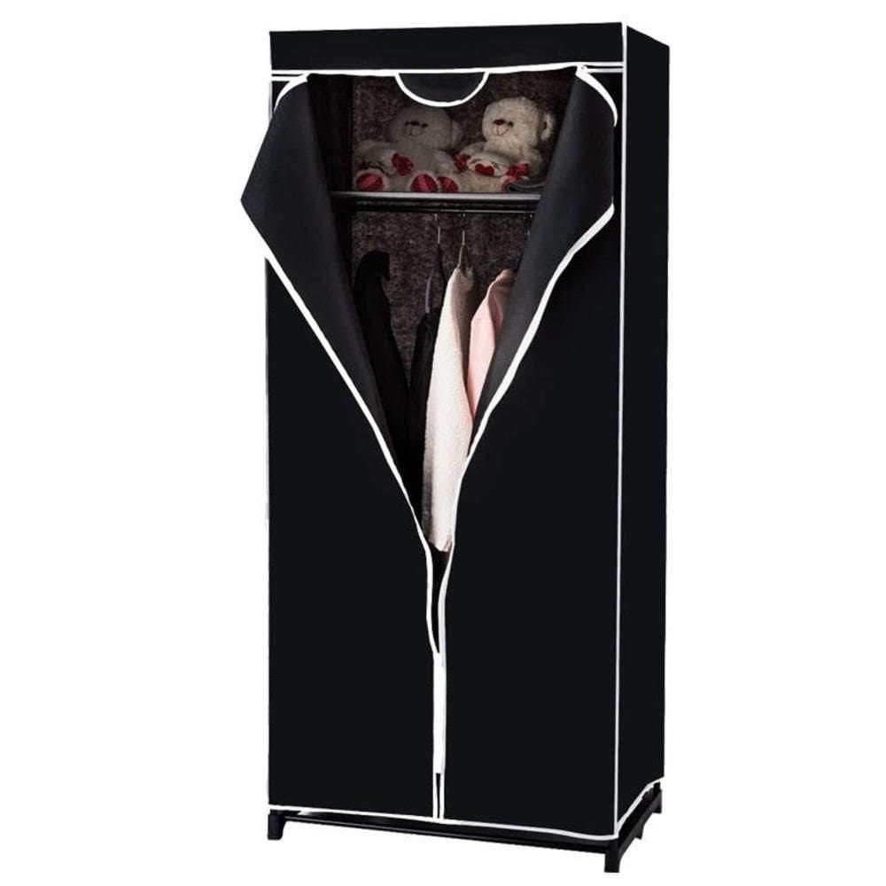 Guarda Roupa Com Ziper Cabideiro Portatil Organizador