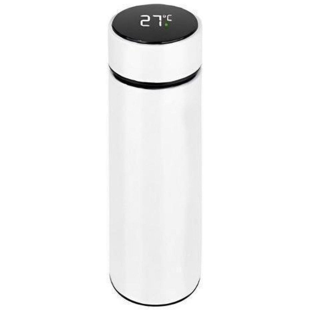 Garrafa Térmica Aço Inox Sensor Display Digital Cor Branco