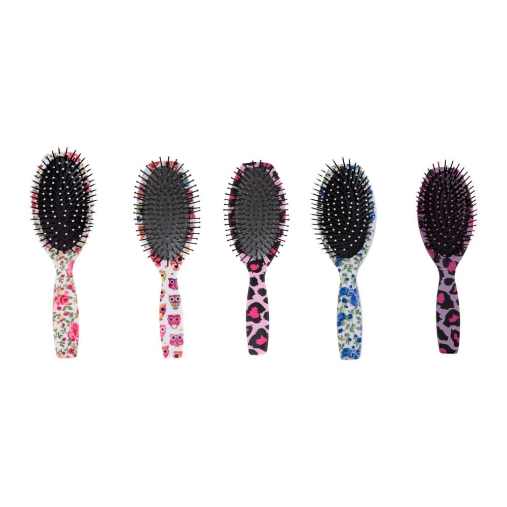 Escova de Cabelo Oval Estampada Escobel Colors 992