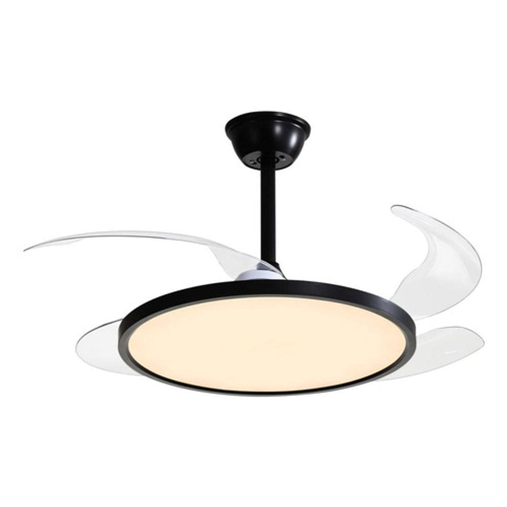 Ventilador De Teto Preto Bivolt 130w 110cm Lotus