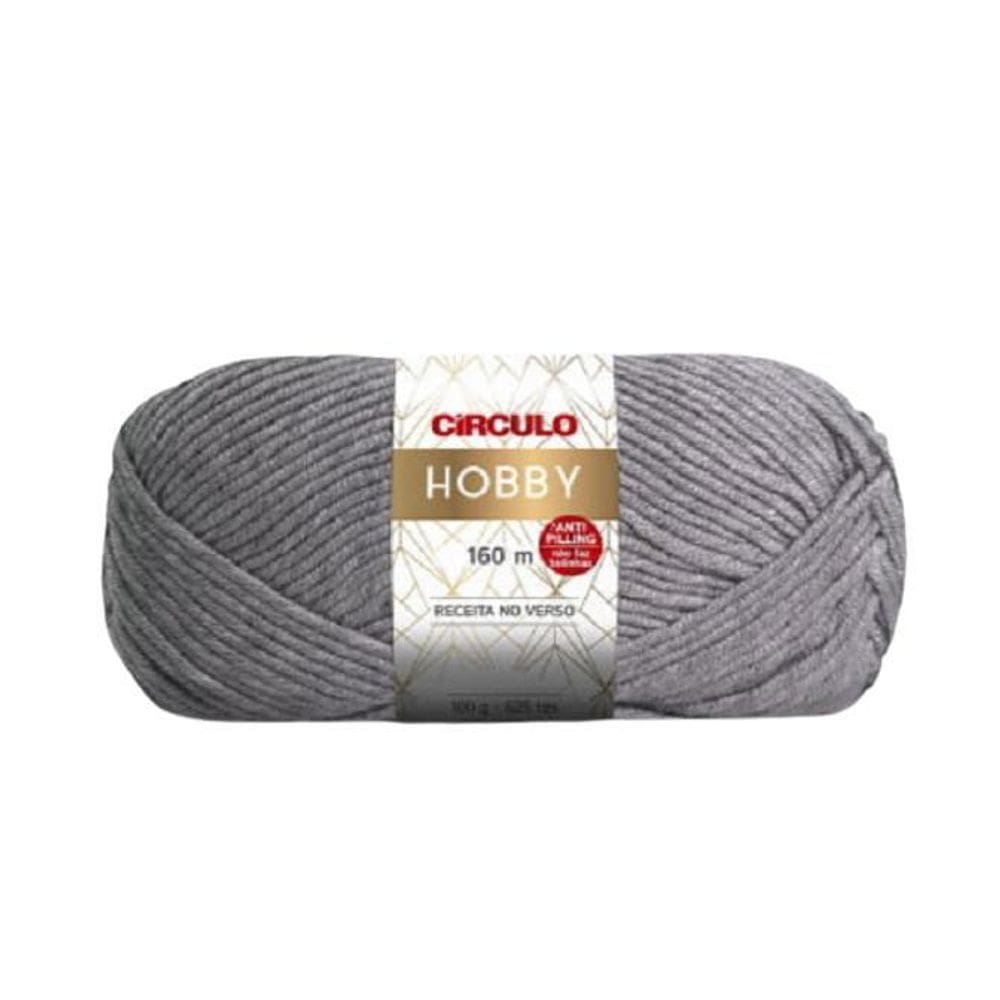 Fio Lã Hobby Circulo 100G Crochê Trico 8473 - Alumínio