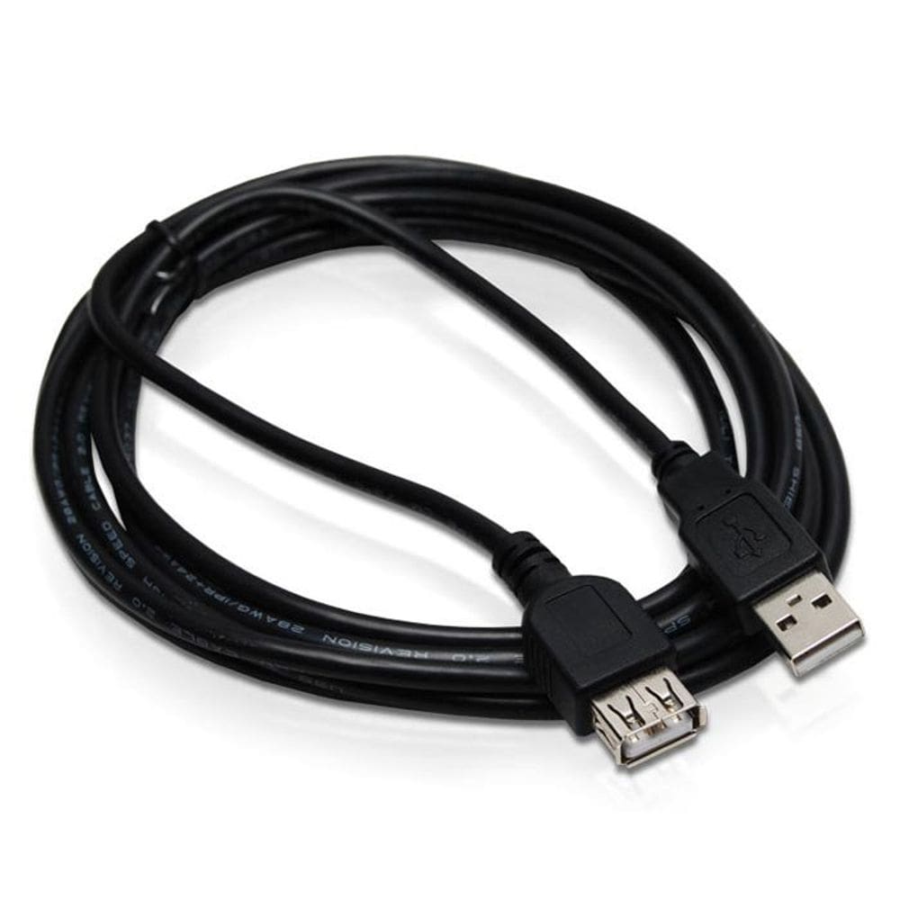 Cabo usb 2.0 extensão 1.5m extensor macho fêmea