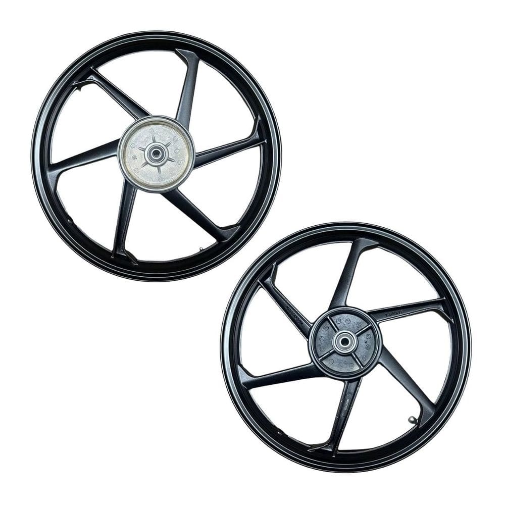 Roda Liga Leve Disco Preta 6 Palitos Factor125 150 Fazer150