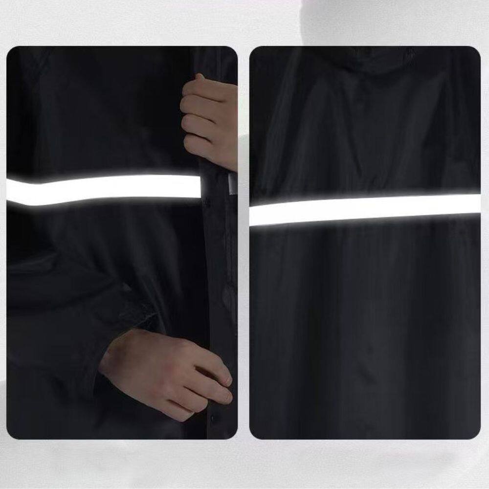 Capa de Chuva Longa Impermeável com capuz Com Visor | Extra