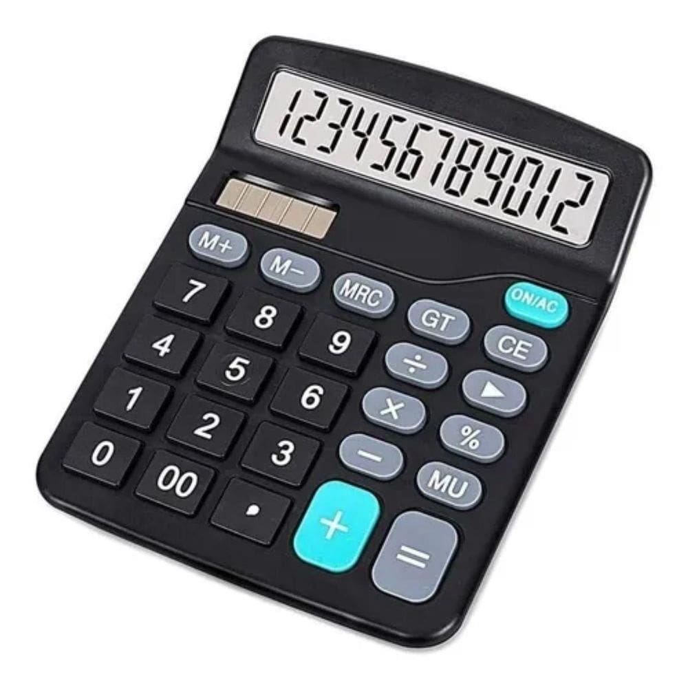 Calculadora Display Mesa Comercia Escritório Preta  Balcão