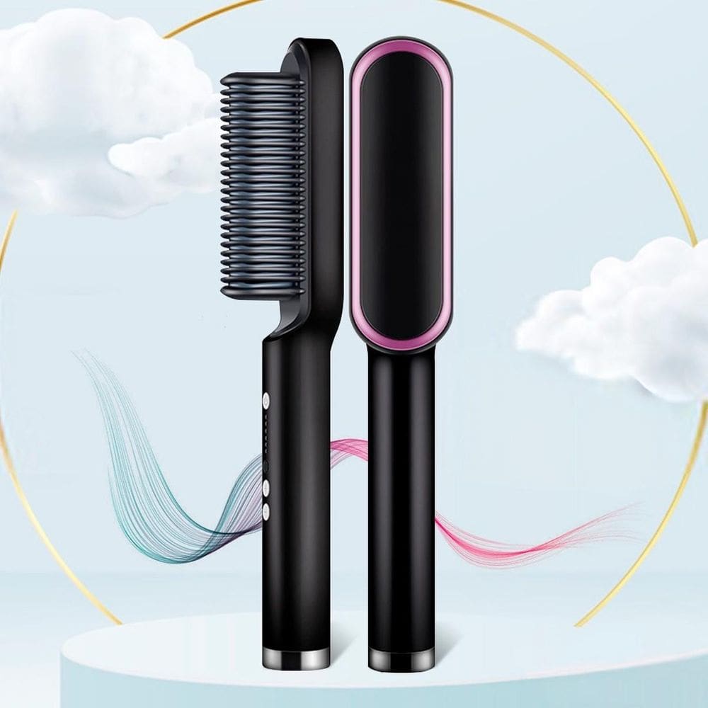 Escova 3 Em 1 Secadora Alisa Cabelo Perfeito 110/220V Bivolt