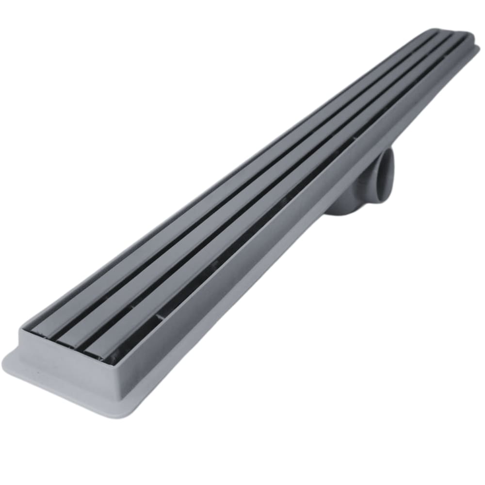 Ralo Linear Seca Box 90cm x 5cm Inox Trilho Escovado Coletor Cinza e Tela
