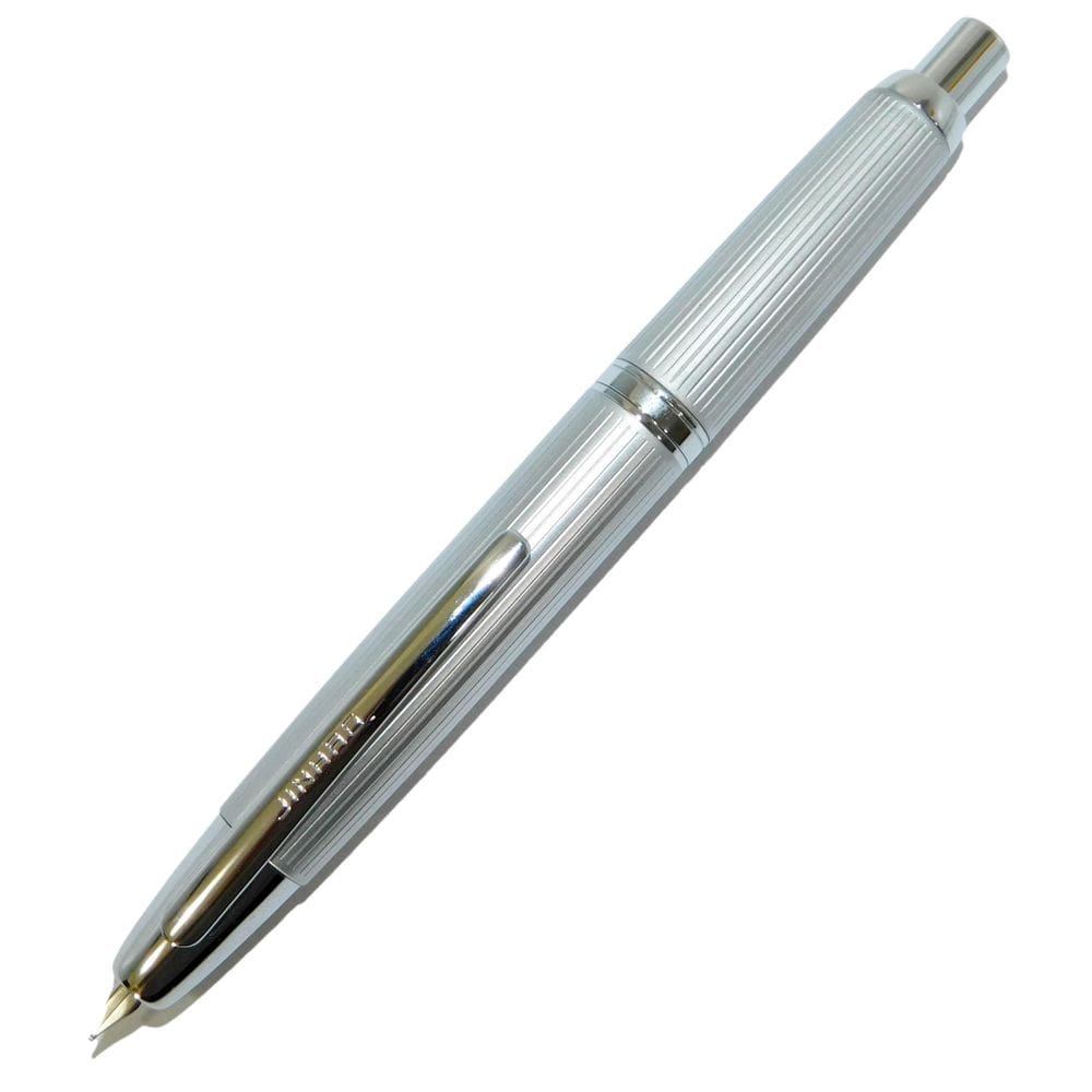 Caneta Tinteiro Jinhao 10 Capless Prateado Fosco Ef
