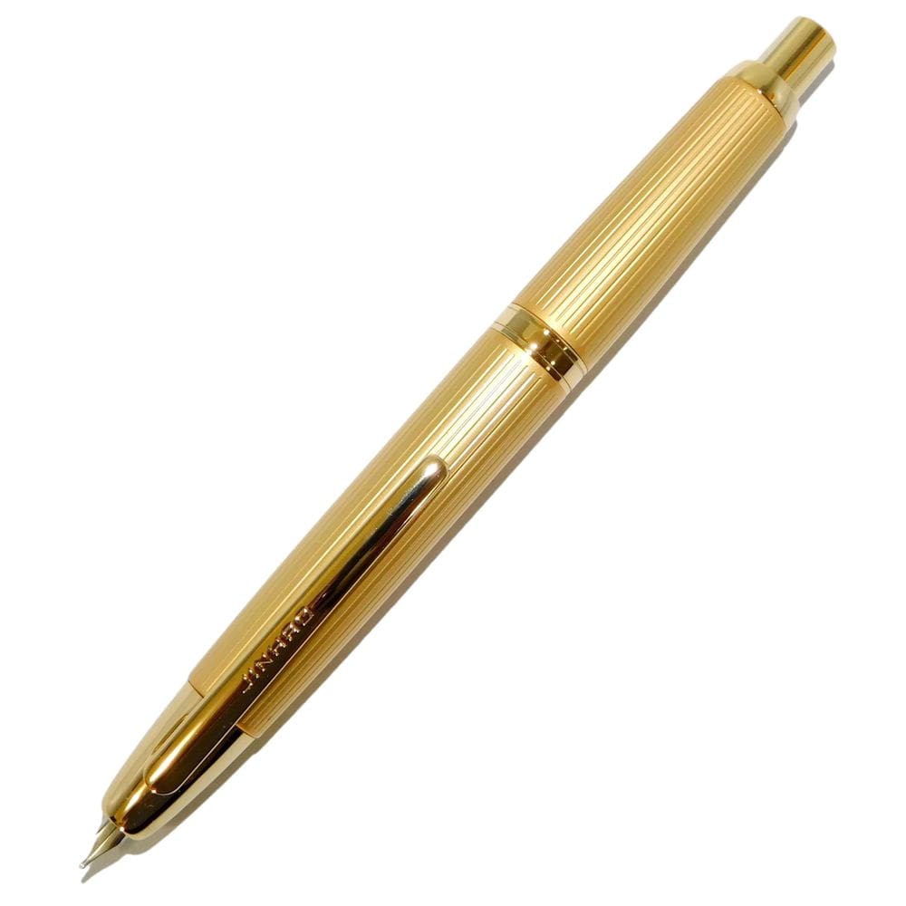 Caneta Tinteiro Jinhao 10 Capless Dourado Fosco F