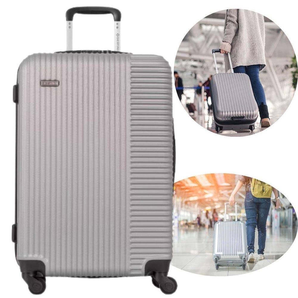 Mala Grande Com Cadeado E Rodinhas Pronta Viagens Longas