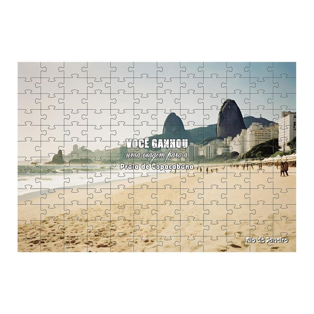 Quebra Cabeça Viagem De Presente Rio Janeiro 150 Peças Mdf
