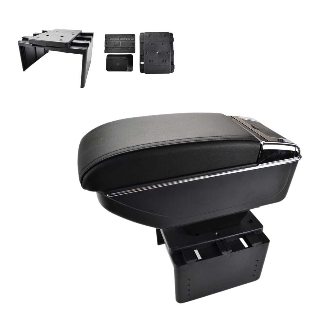 Console Central Universal Carro Camionete Entrada Usb Preto