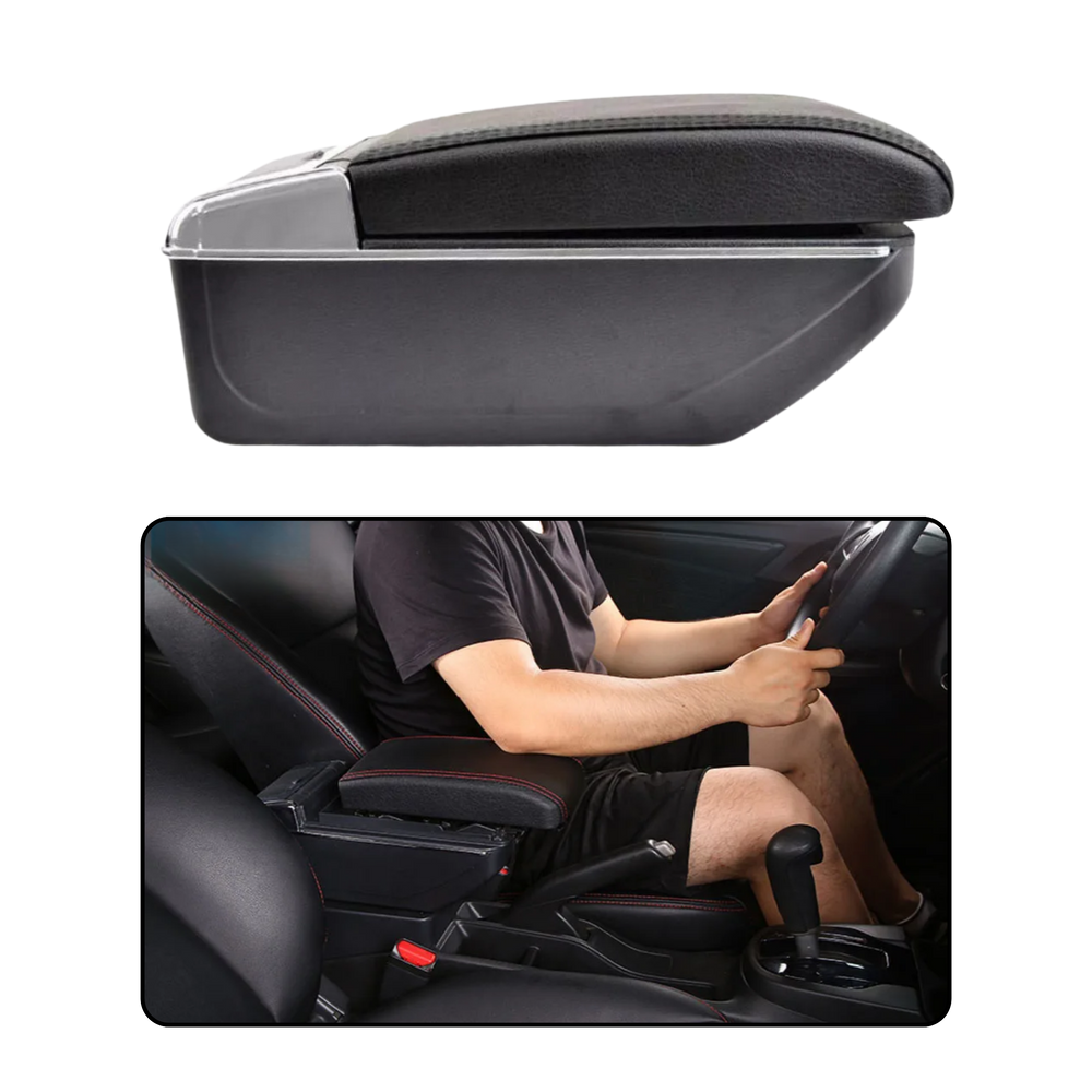 Console Central Apoio Universal Veicular Entrada Usb Preto
