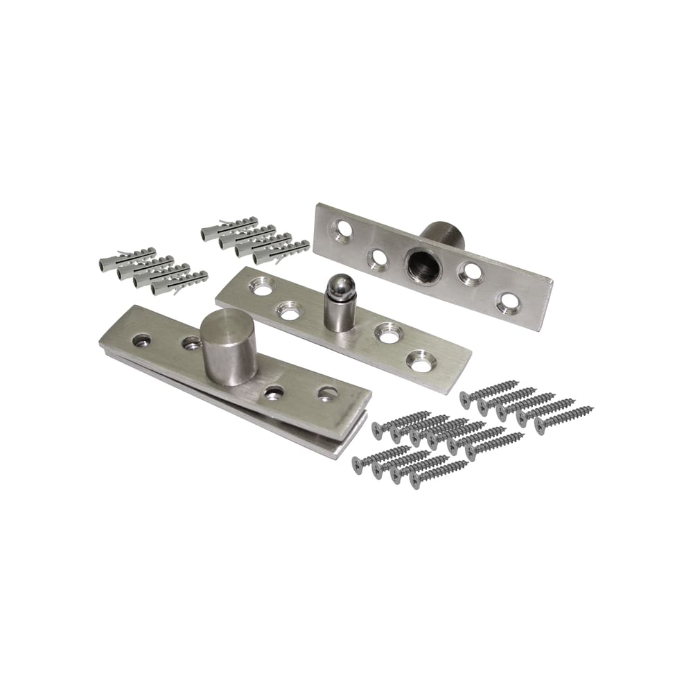 Dobradiça Pivotante 18kg | Inox 201| Escovado