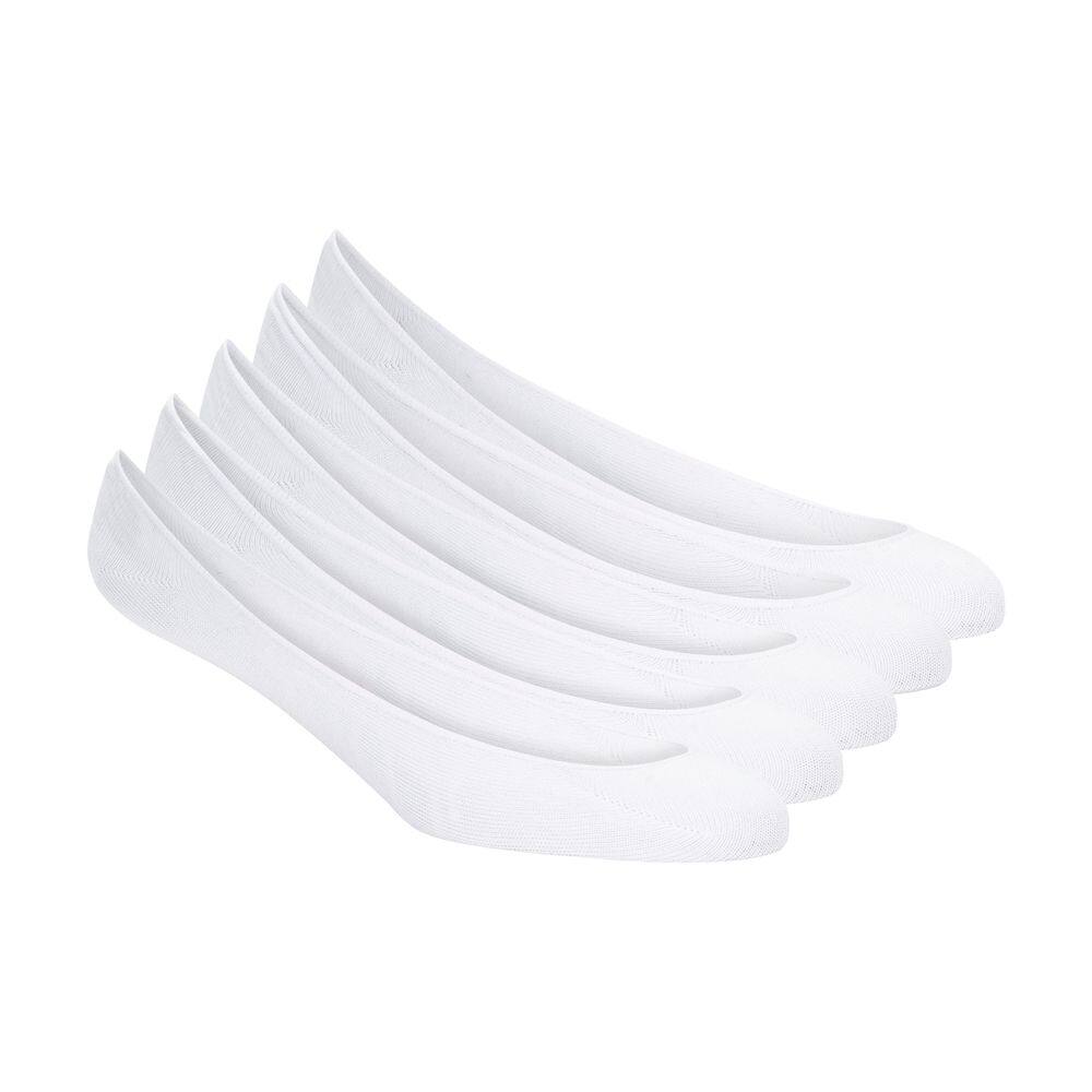 Meia 5 Pares Feminina Non Terry Black Branco Skerchers