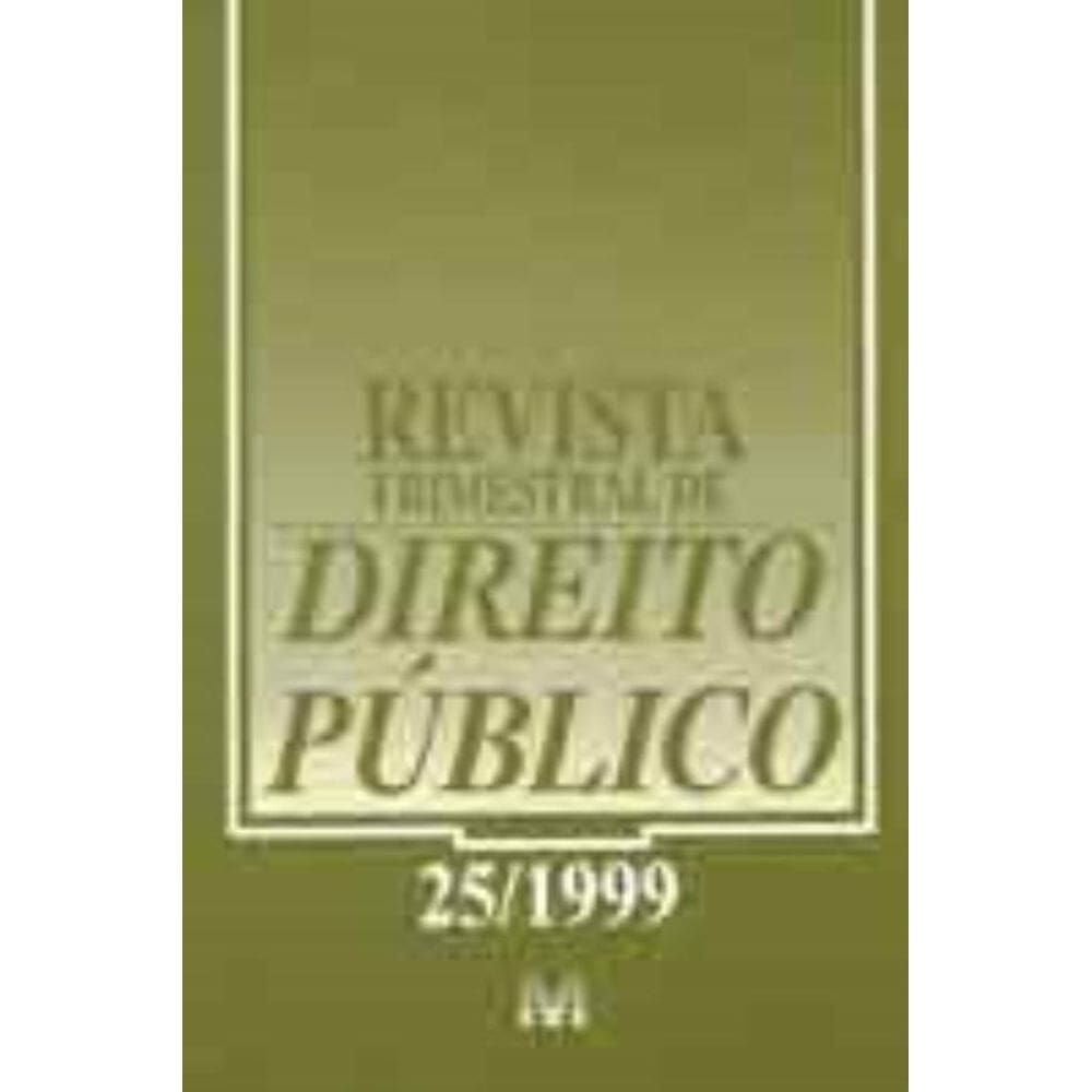 Revista Trimestral De Direito Publico Ed. 25