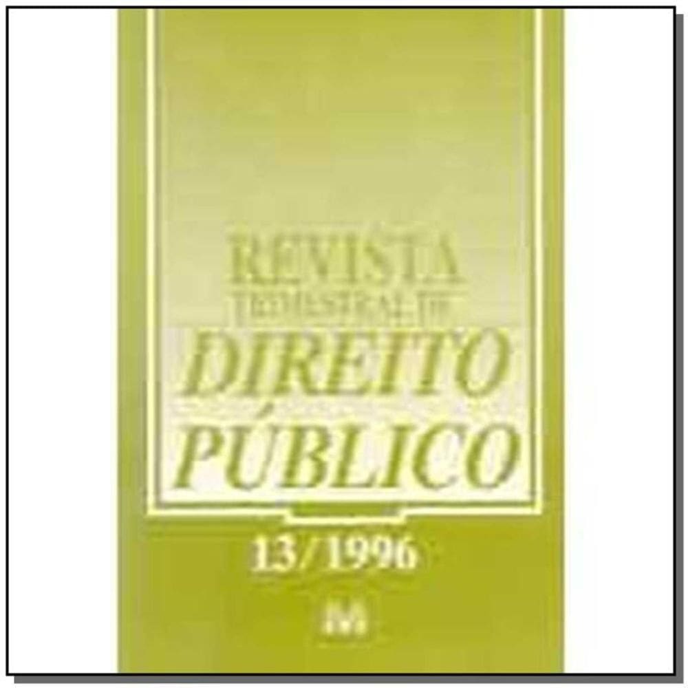 Revista Trimestral De Direito Publico Ed. 13