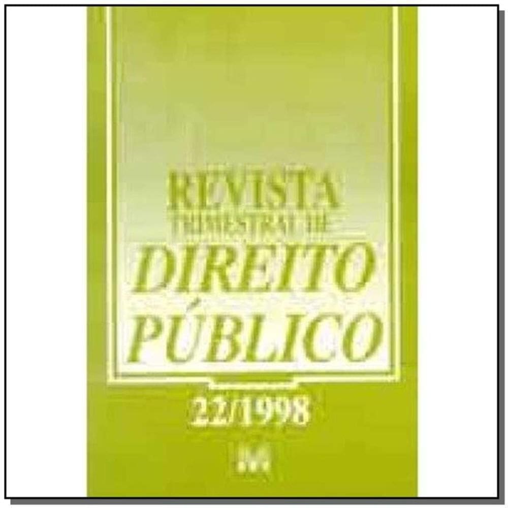 Revista Trimestral De Direito Publico Ed. 22