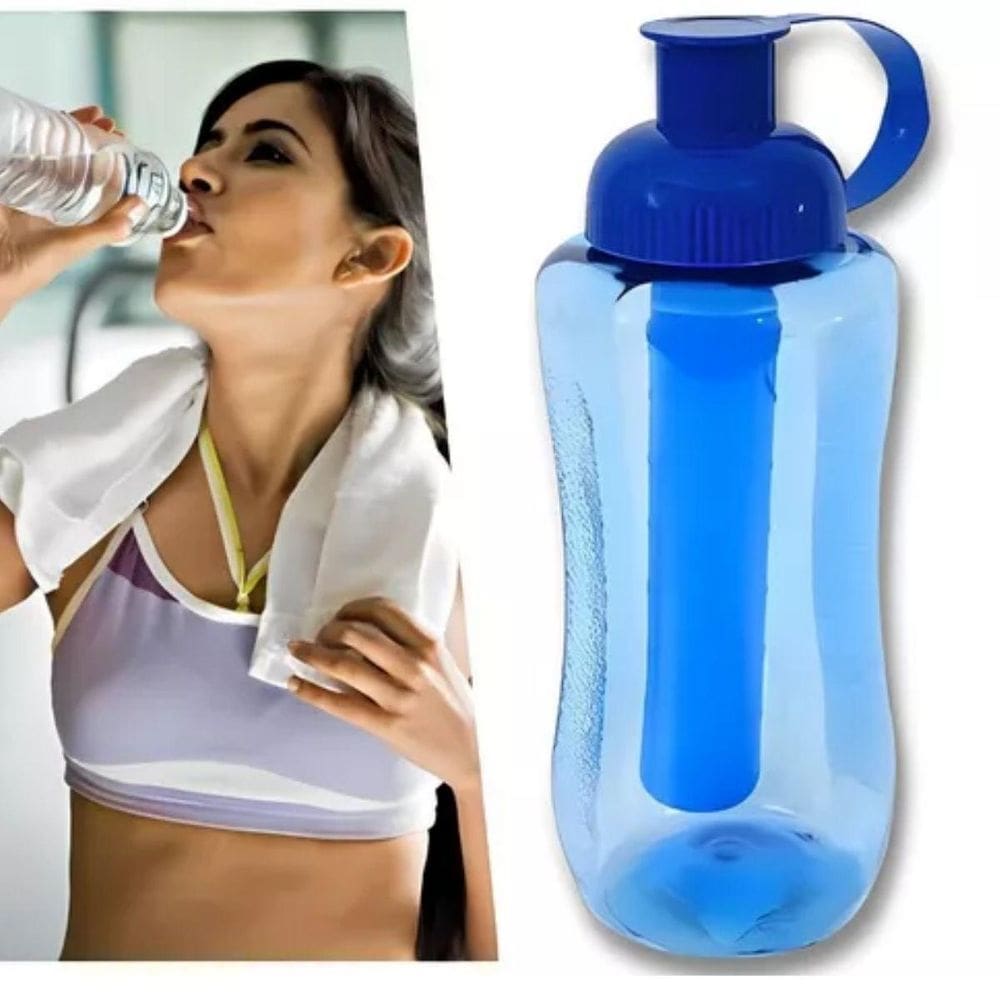 Squeeze Com Tubo De Gelo De 600-Ml Azul Barato C/