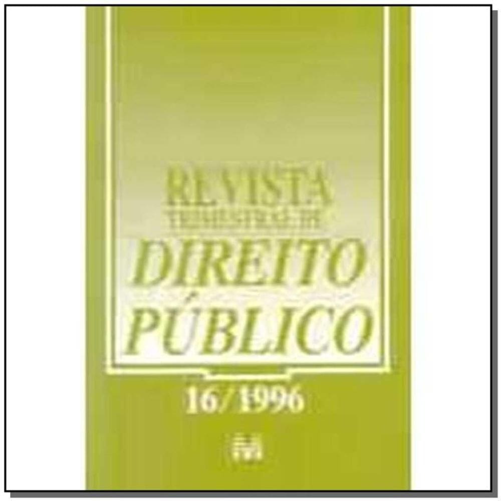 Revista Trimestral De Direito Publico Ed. 16