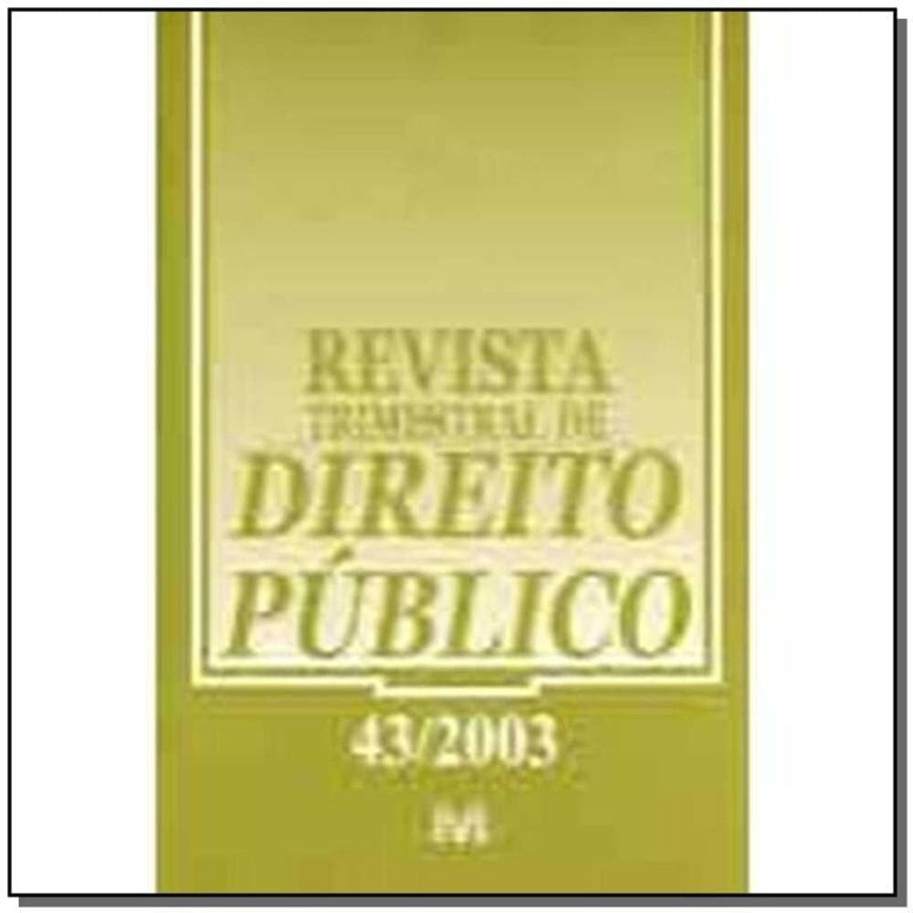 Revista Trimestral De Direito Publico Ed. 43