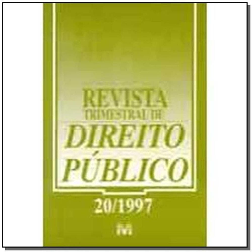 Revista Trimestral De Direito Publico Ed. 20