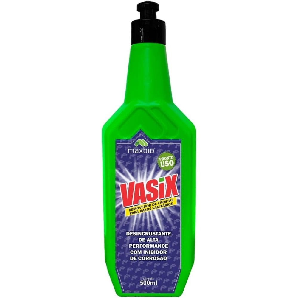 Vasix Removedor De Crostas E Manchas Para Vaso Sanitario Alta Performance Profissional 500Ml Maxbio