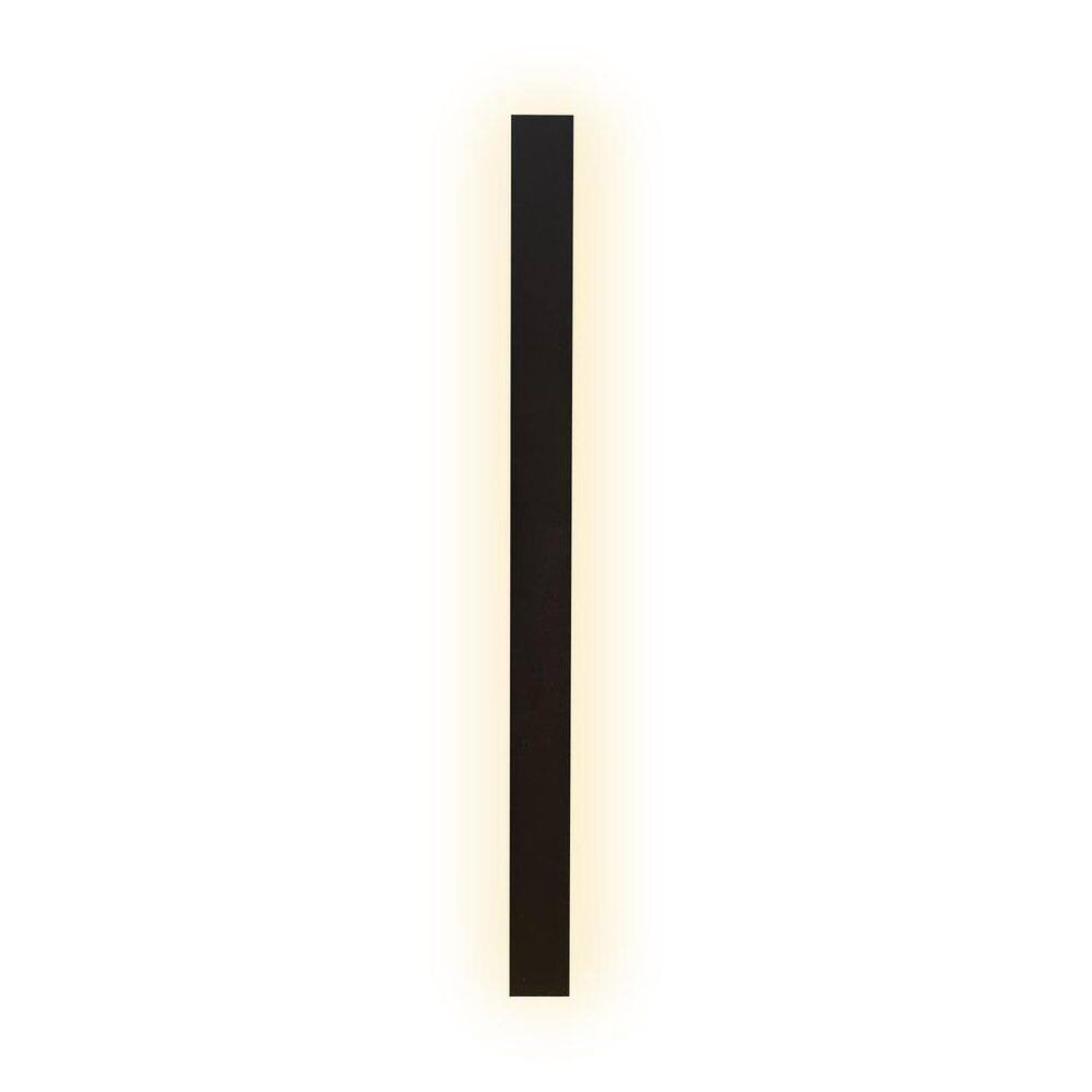 Arandela Luminária Parede Linear Led Indireta 1M 110V Preto