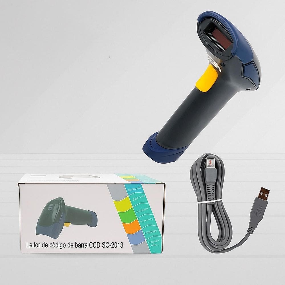 Leitor Código Usb Scanner Compacto Para Pdv