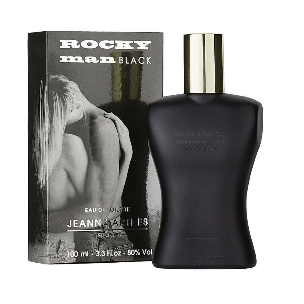 Perfume Masculino Jeanne Arthes Rocky Man Black Edt Spray 100 Ml