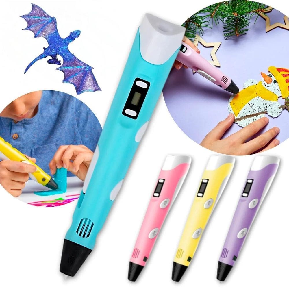 Caneta 3D Educativo Infantil Cor Criativa