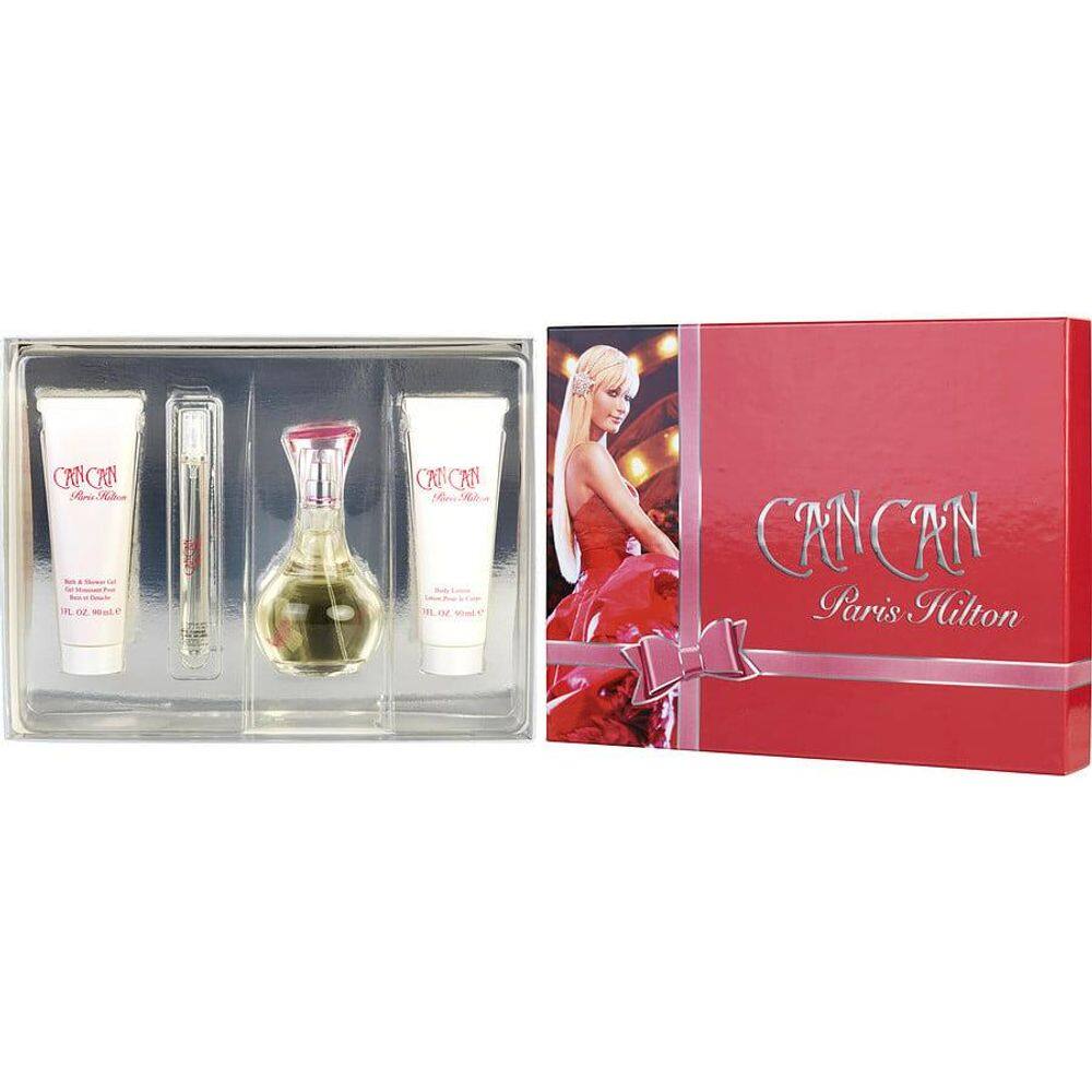 Perfume Feminino Paris Hilton Can EDP Spray 100 Ml&Loção Corporal 90 Gel Banho 10 Mini