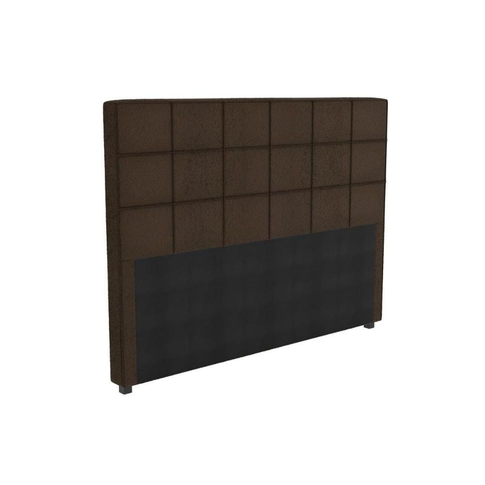 Cabeceira Cama Box Estofada Queen CAB009 Boucle Chocolate - Kappesberg