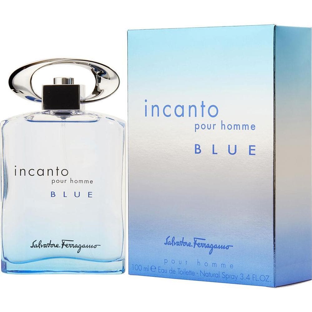 Perfume Masculino Incanto Blue Salvatore Ferragamo Eau De Toilette Spray 100 Ml