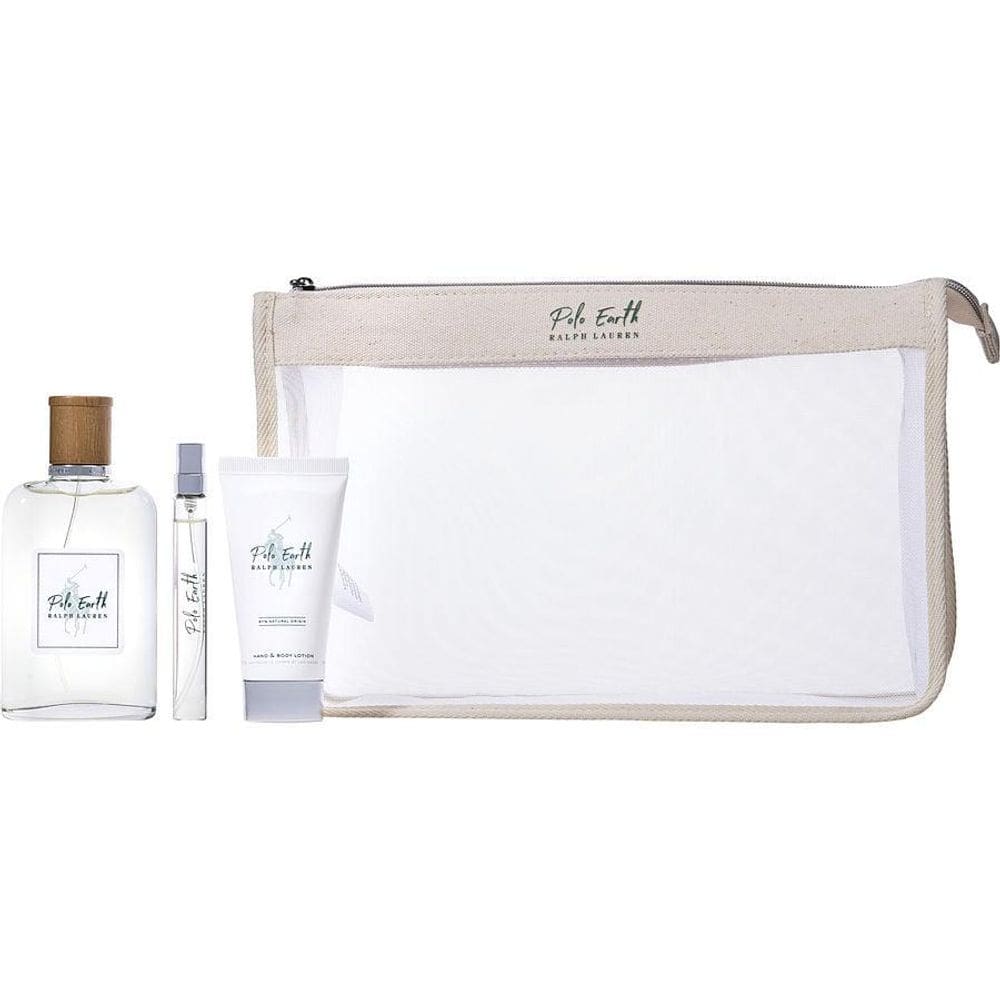 Perfume Unisex Ralph Lauren Polo Earth Edt Spray 100 Ml&Loção Corporal 50 10 Mini Bag