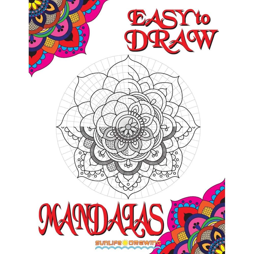 Livro EASY to DRAW Mandalas: Guia passo a passo para desenhar 20 Mandalas