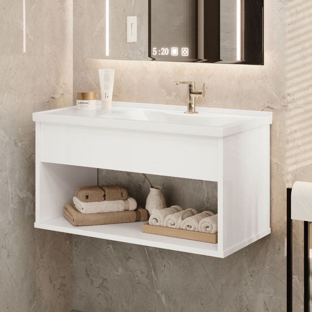 Gabinete Suspenso Encanto com Cuba Branco