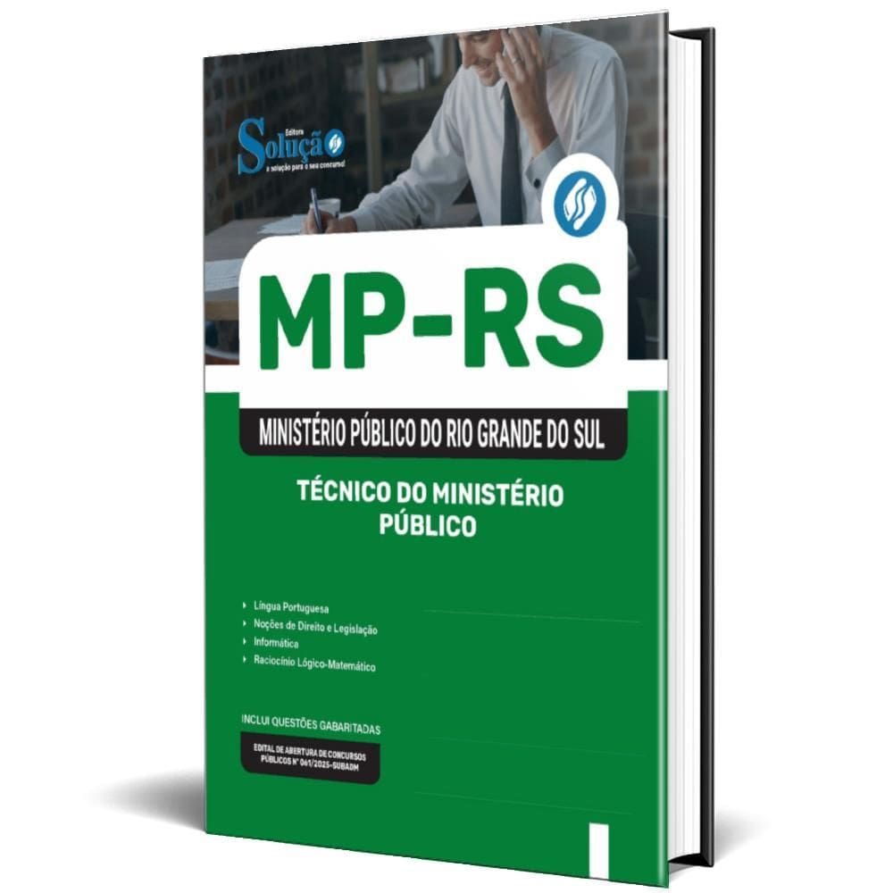 Apostila Mp Rs 2025 Técnico Do Ministério Público