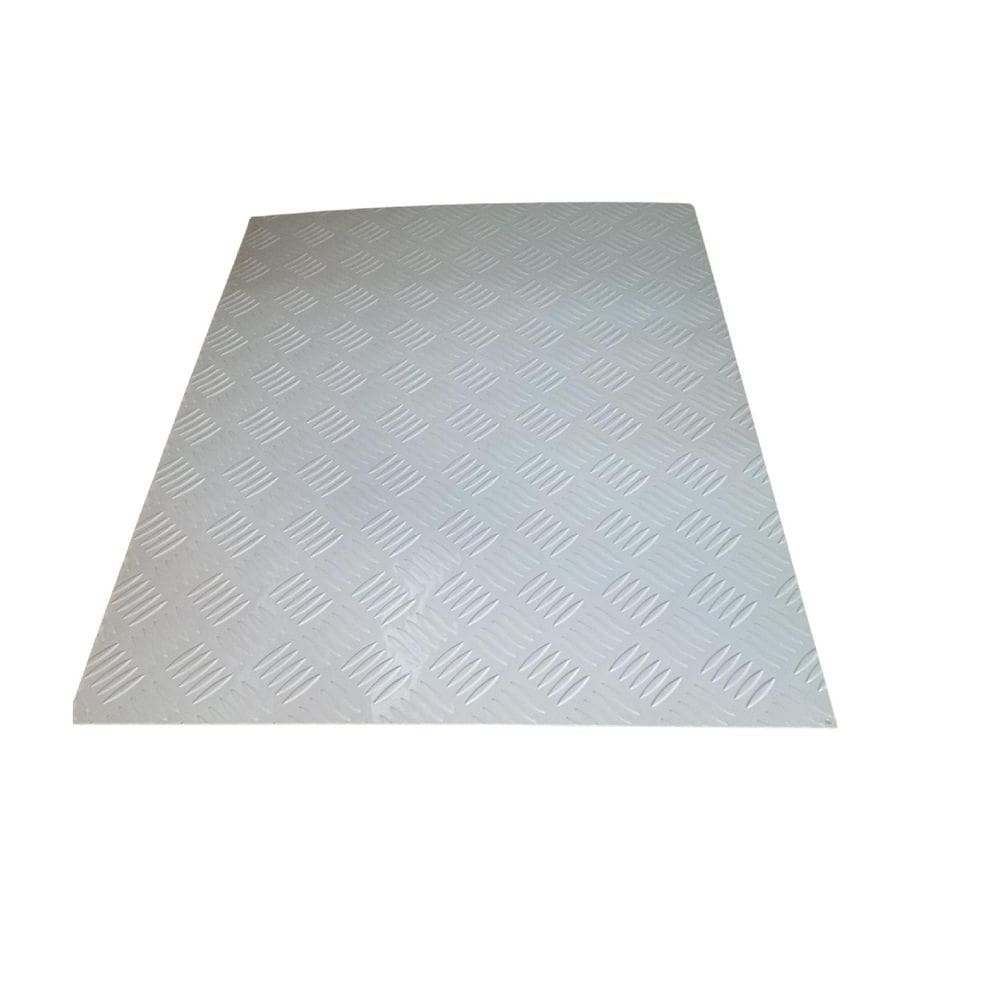 Chapa Alumínio Xadrez 1000X500Mm Na Espessura 1,2Mm Pintada