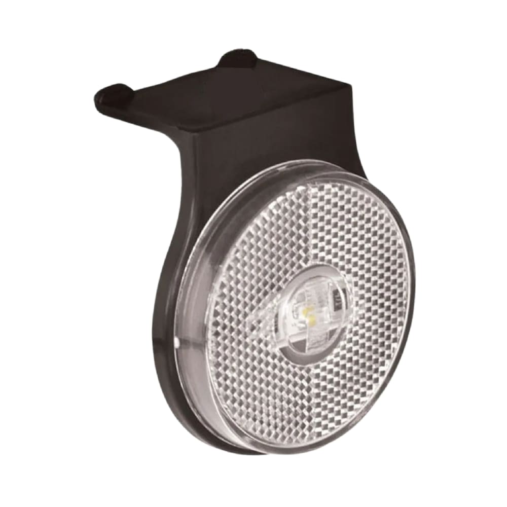 Lanterna Lateral Carreta Randon Bivolt Cristal Led 65mm