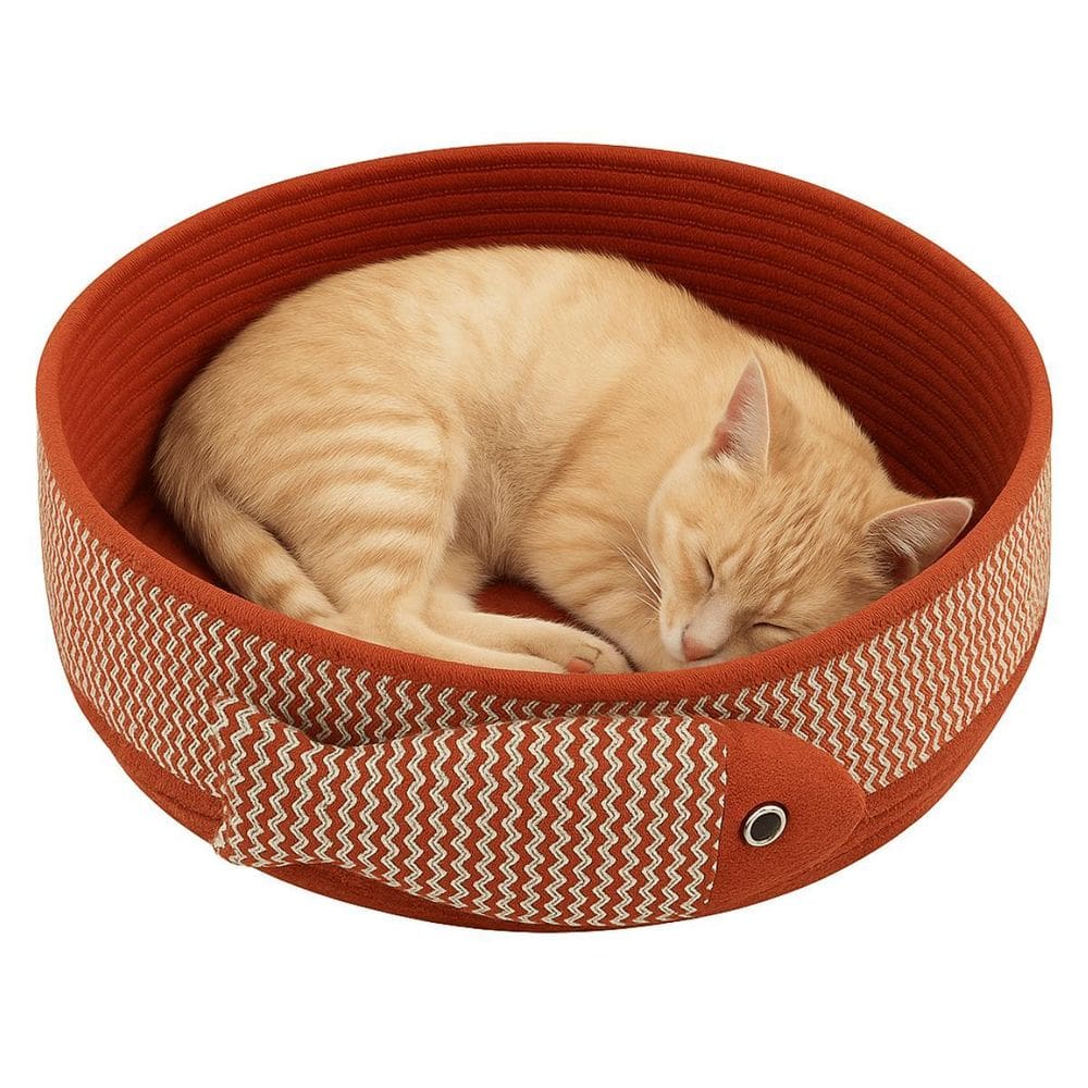 Cama Arranhador Gato Ninho Cestinho Rasqueável Peixinho